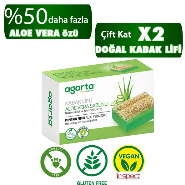 Kabak Lifli Aloe Vera Sabunu 125 Gr ürün görseli 1