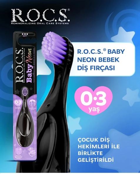 .Baby Neon Ekstra Soft Diş Fırçası 0-3 Yaş ürün görseli 1