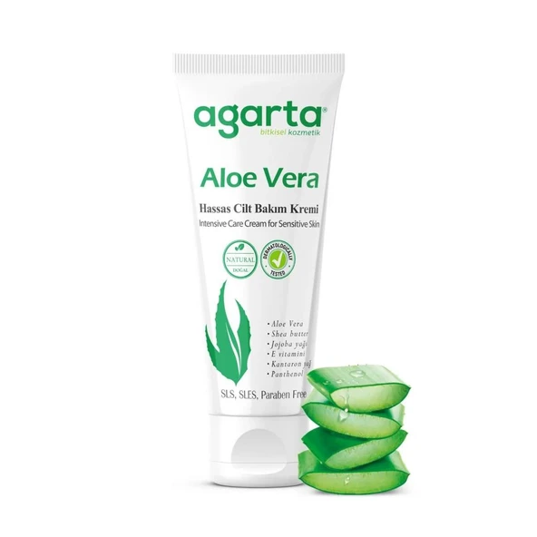 Doğal Cilt Bakım Kremi 75 ml Aloe Vera ürün görseli 1