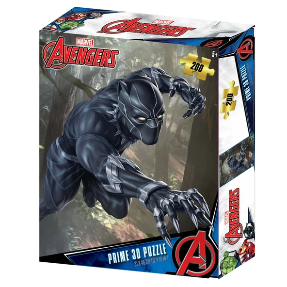 Prime 3D - Wakanda Forever 200 Parça Puzzle 33062 - Resim 2