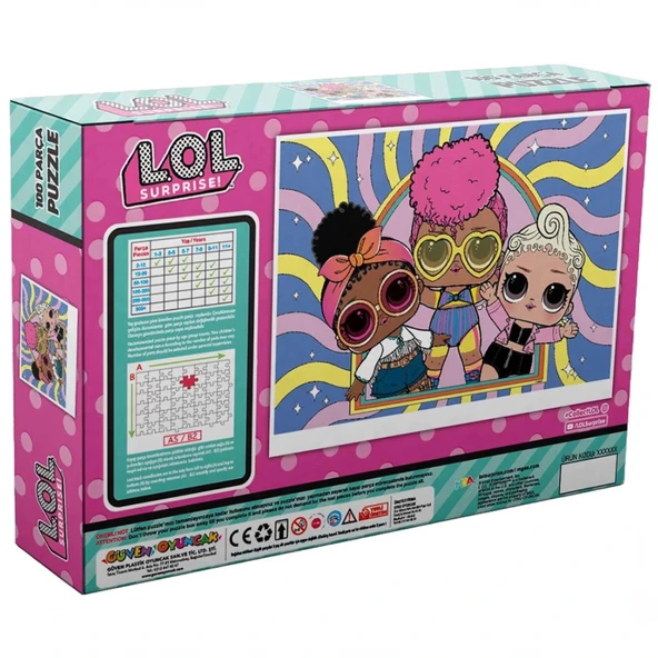 LOL Surprise 100 Parça Puzzle ürün görseli 1