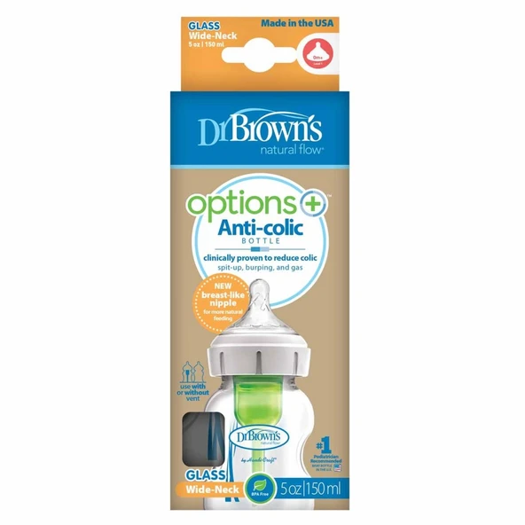 Geniş Ağız Cam Biberon 150 ml (Yeni) ürün görseli 1