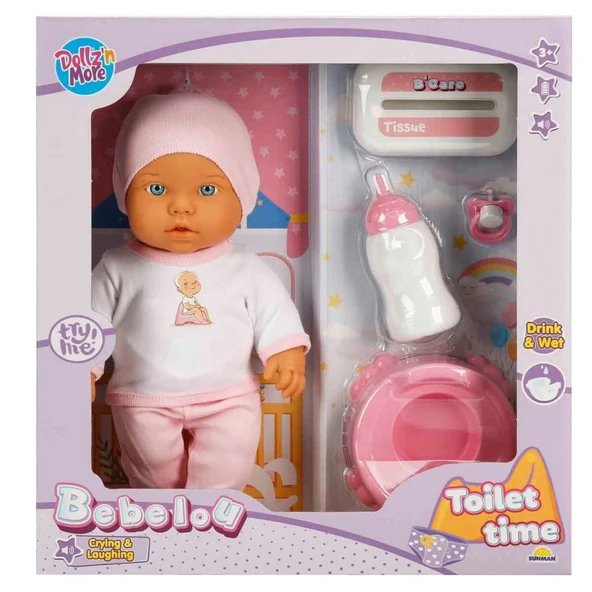 1030141 Sesli Tuvalet Zamanı Bebek Seti 32 cm -NessiWorld ürün görseli 1