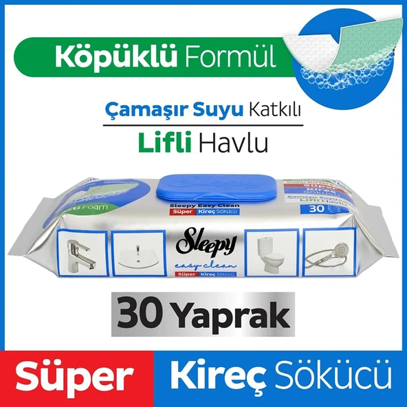 Yüzey Temizlik Havlusu 30 Adet Kireç Çözücü ürün görseli 1