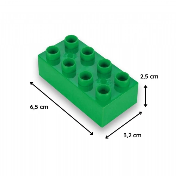 03 555 6 RENKLİ TUĞLA BLOKLAR - Resim 3