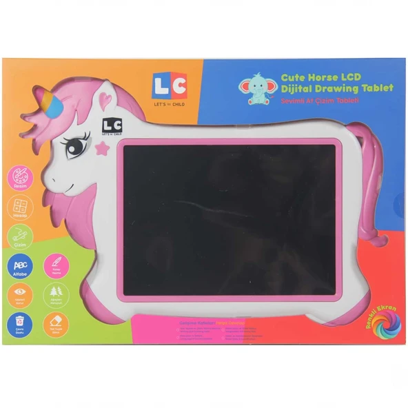 Sevimli At Çizim Tableti 22 cm ürün görseli 1