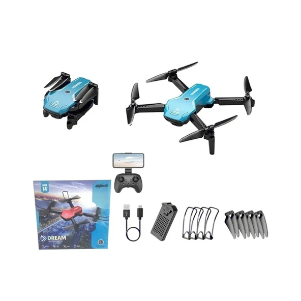 H866HW - 2.4G Wifi Kameralı Şarjlı Full Fonksiyon Drone ürün görseli 1