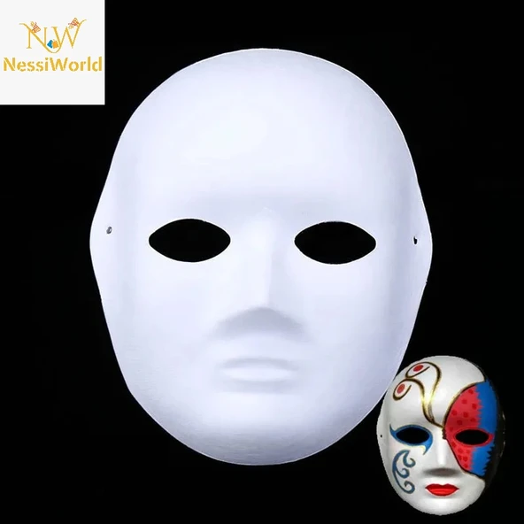 Boyanabilir Surat Model Maske – Lastikli | Kendin Tasarla ürün görseli 1