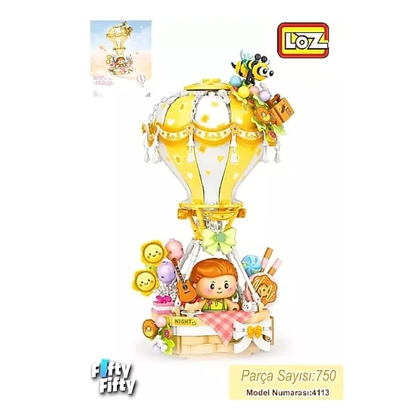 LZ-4113 NessiWorld SARI HAVA BALONU 750 PARÇA BLOCK OYUNCAK ürün görseli 1