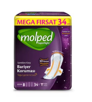 SüperNight Uzun Ped Mega 34 Adet ürün görseli 1