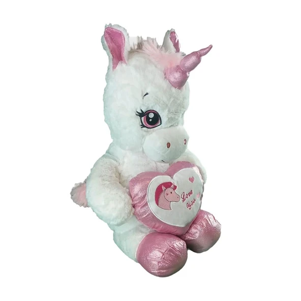 63019 Peluş 60 cm Kalpli Boynuzlu At ürün görseli 1