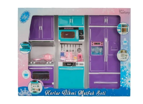 OYD-02348 KARLAR ÜLKESİ 3LÜ DOLAP SETİ-OYD ürün görseli 1