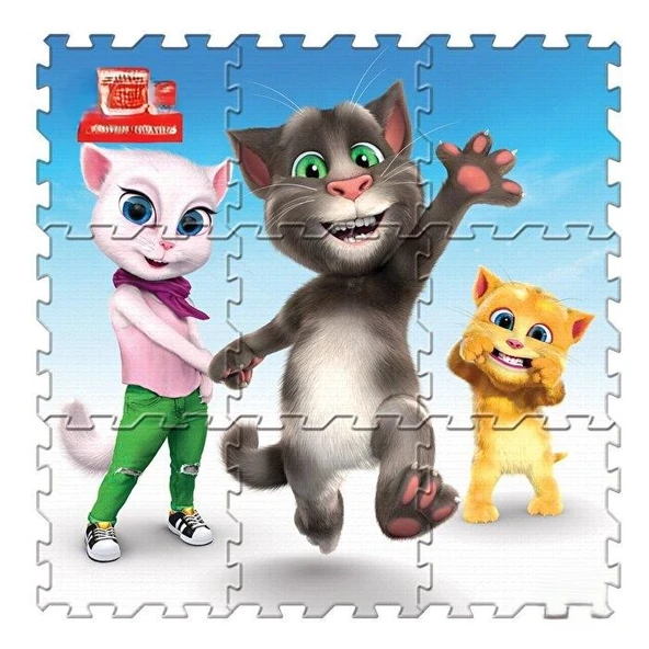 Konuşan Kedi Tom ve Eva Yer Matı ürün görseli 1