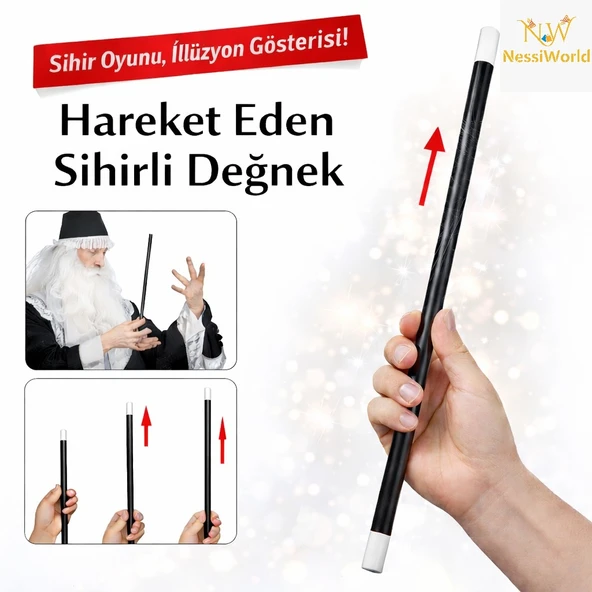 Hareket Eden Sihirli Değnek Çubuk 24 cm ürün görseli 1