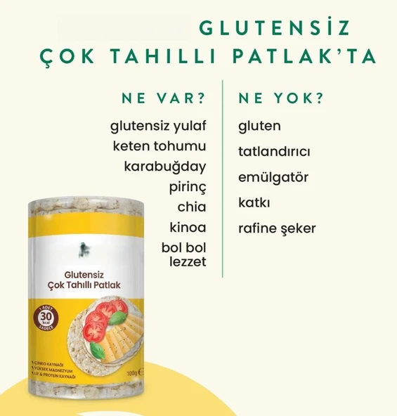 Çok Tahıllı Pirinç Patlağı 100 Gr - Resim 3