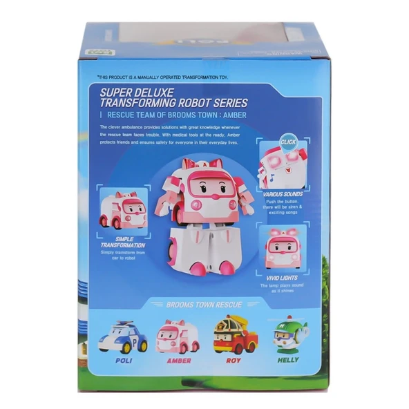 POLI MRT-687 ROBOCAR POLİ BÜYÜK TRANSFORMİNG ROBOT AMBER SESLİ VE IŞIKLI ürün görseli 1