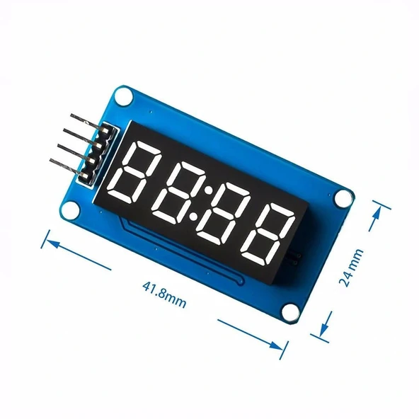 TM1637 Lcd Ekran Modülü 4 Dijit 7 Segment - Resim 3