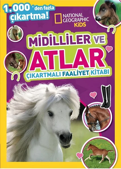 Kids Midilliler ve Atlar Çıkartmalı Faaliyet Kitabı ürün görseli 1