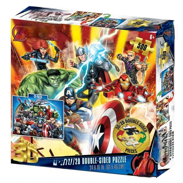 Çift Taraflı Puzzle 500 Parça ürün görseli 1