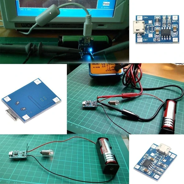 TP4056 Micro USB Girişli Li-Po Pil Şarj Devresi - Resim 9