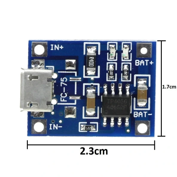 TP4056 Micro USB Girişli Li-Po Pil Şarj Devresi - Resim 4