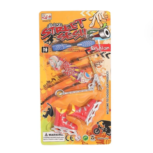KZL-012-A7 Kartela Kaykay Paten Scooter Oyun Seti -Kızılkaya ürün görseli 1