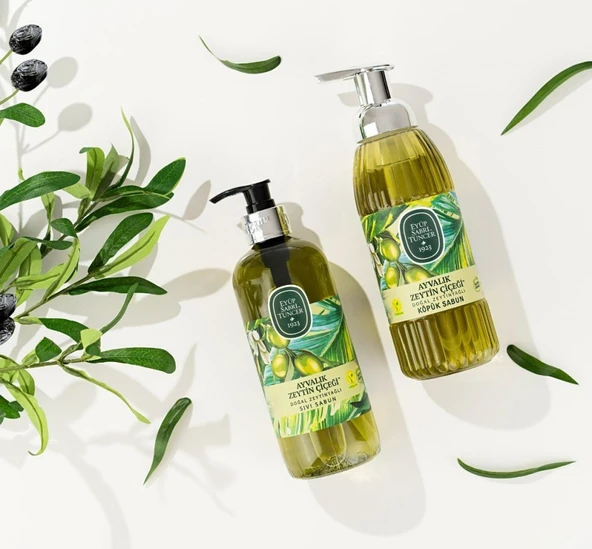 Doğal Zeytinyağlı Köpük Sabun 500 ml Ayvalık Zeytin Çiçeği ürün görseli 1