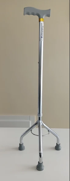 3 Ayaklı Tripod Baston  10 Kademeli Ayarlanabilir Güçlendirilmiş Alüminyum ürün görseli 1