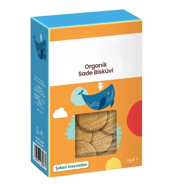Organik Sade Bisküvi 50gr ürün görseli 1