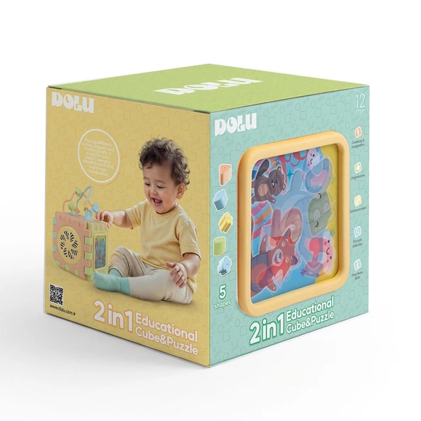 5292 OYUNCAK EDUCATIONAL CUBE PUZZLE ürün görseli 1