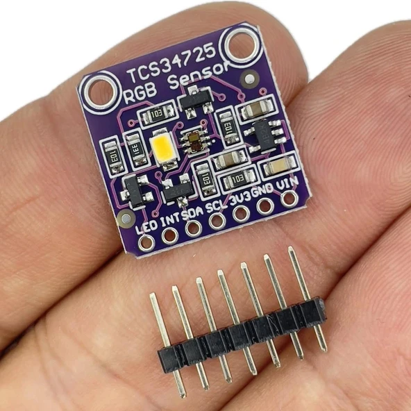 TCS34725 RGB Renk Algılama IR Filtre Sensör Modül ürün görseli 1