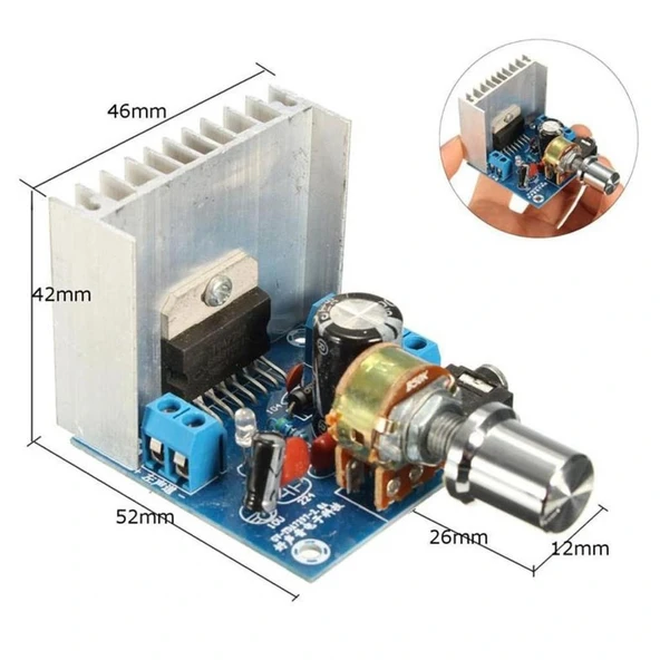 TDA7297 Amfi Devresi Amplifikatör Çift Kanal 2x15W - Resim 5