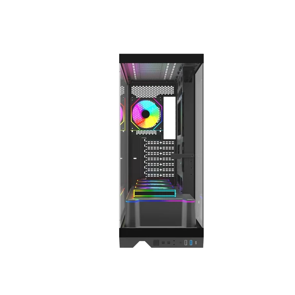 QUANTUM SHADOWFORGE 4x120mm ARGB Gaming Pc Kasası ürün görseli 1