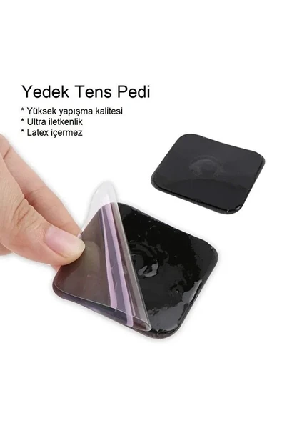 5x5 cm Çıtçıtlı TENS & EMS Elektrot Pedi  Yüksek İletkenlikli Jel Yapı ürün görseli 1