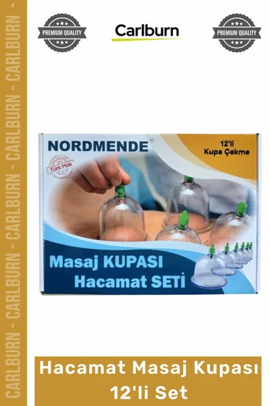 #HacamatSeti Profesyonel Vakumlu Pompalı Hijyenik Terapi Gereçleri Hacamat Masaj Kupası 12'li Set ürün görseli 1