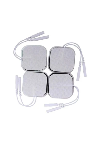 5x5 cm Kablolu TENS & EMS Elektrot Pedi  İletken Jel Yapılı ürün görseli 1