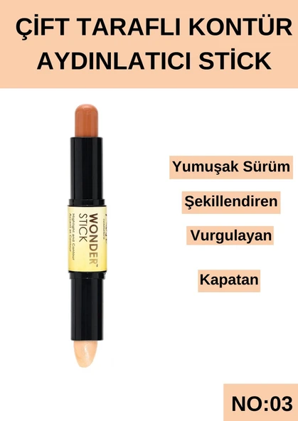 Çift Taraflı Kontür Aydınlatıcı Stick No:03 ürün görseli 1