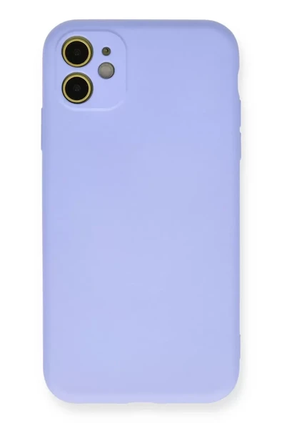 Mey İthalat®   iPhone 11 Kılıf Nano içi Kadife Silikon - Lila ürün görseli 1
