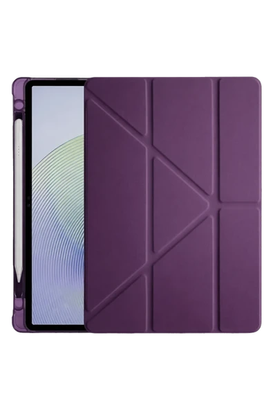Mey İthalat®   Redmi Pad 2 Kalemlikli Mars Tablet Kılıfı - Mürdüm ürün görseli 1