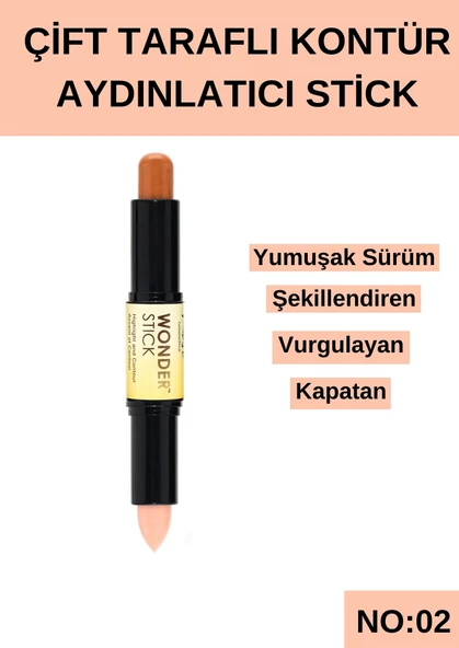 Çift Taraflı Kontür Aydınlatıcı Stick No:02 ürün görseli 1