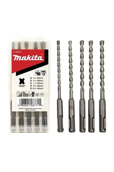 Makita D-38255 5 Parçalı SDS Plus Matkap Ucu Seti ürün görseli 1