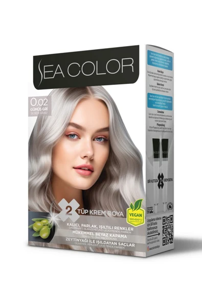 SEA COLOR 0.02 Gümüş Gri Set Boya ürün görseli 1