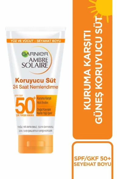 GARNİER Ambre Solaire Seyahat Boyu Güneş Koruyucu Süt Gkf50 50ml ürün görseli 1