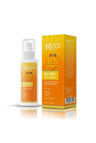 BENY ÇOCUKLAR İÇİN GÜNEŞ KREMİ 100 Ml 50+SPF 1 Adet ürün görseli 1