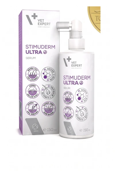 Stimuderm Ultra Serum 150 ml (Köpekler İçin Kellik, Tüy Çıkarıcı ve Kök Besleyici Solüsyon) ürün görseli 1