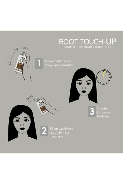 ROOT TOUCH-UP SPREY 75 ML - KIZIL - Resim 3