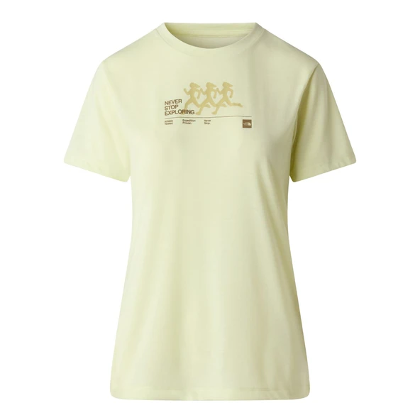 The North Face W BITMAP SILHOUETTE SHORT SLEEVES TEE-GR Kadın Tişört NF0A8G0CG6O1 ürün görseli 1