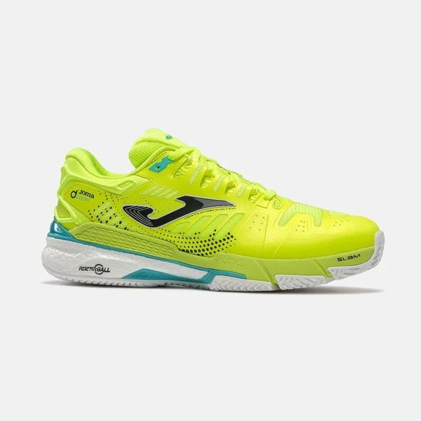 Joma  TCSLAS2609C Slam Classic Unisex Padel Ve Toprak Kort Tenis Ayakkabısı Neon Sarı ürün görseli 1