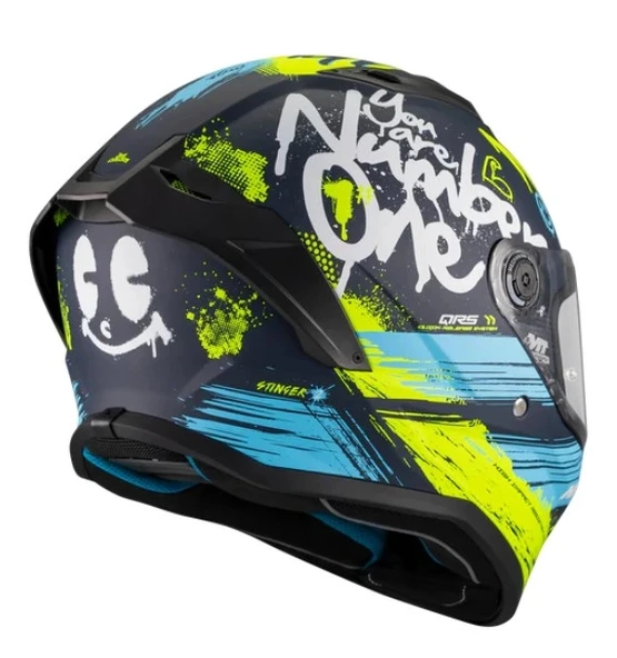 KASK MT STINGER ROCKET C3 MAT - Resim 4