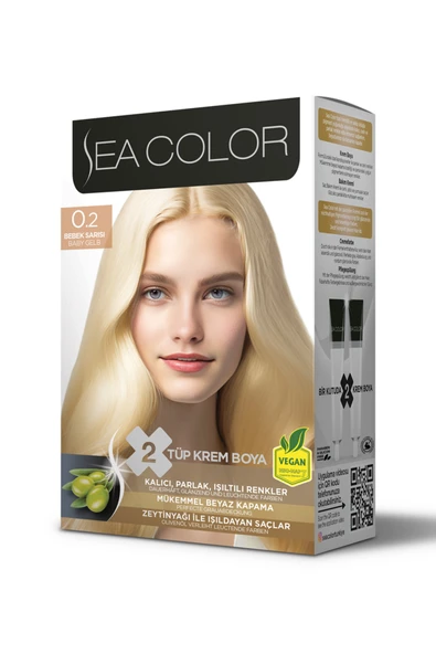 SEA COLOR Set Saç Boyası 0.2 Bebek Sarısı ürün görseli 1